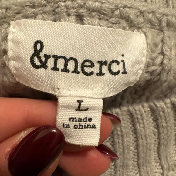 &Merci Sweater - Size L - Picture 2 of 2
